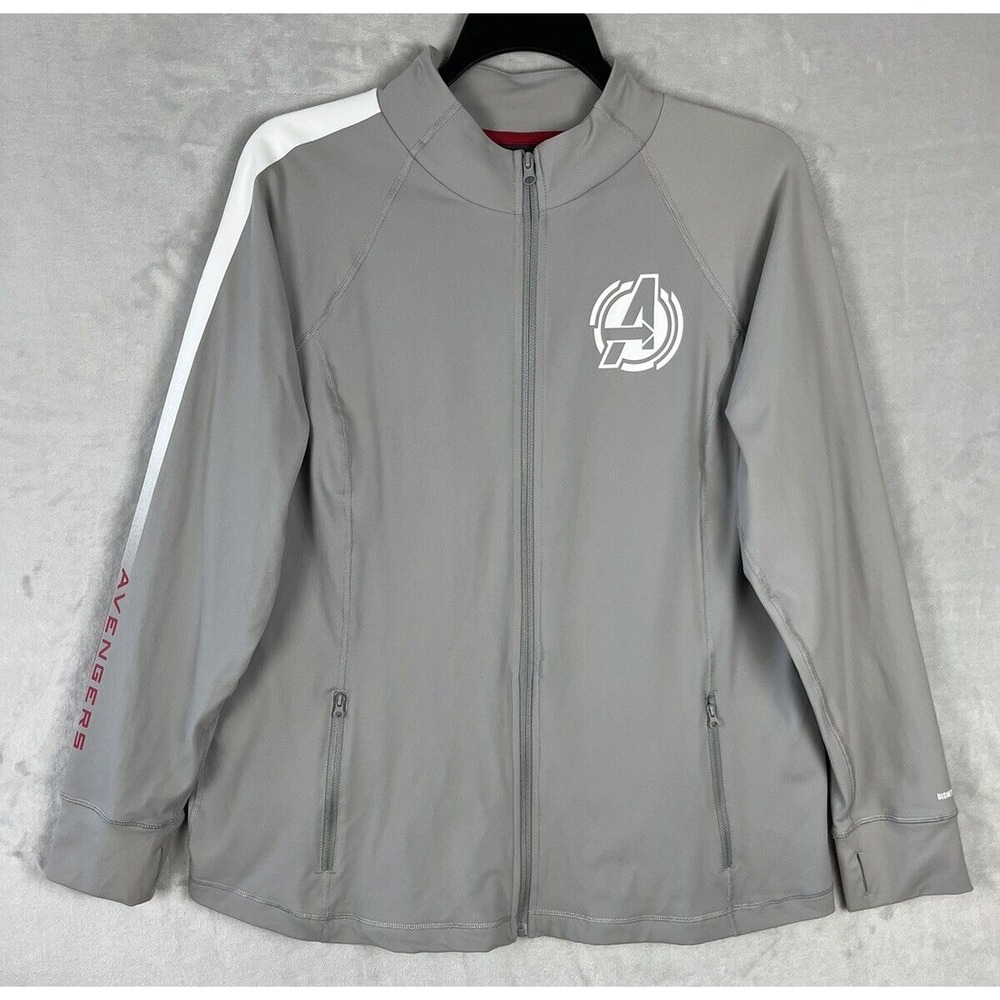DISNEY MARVEL Jacket Women XL Gray California Adventure  Avengers Campus